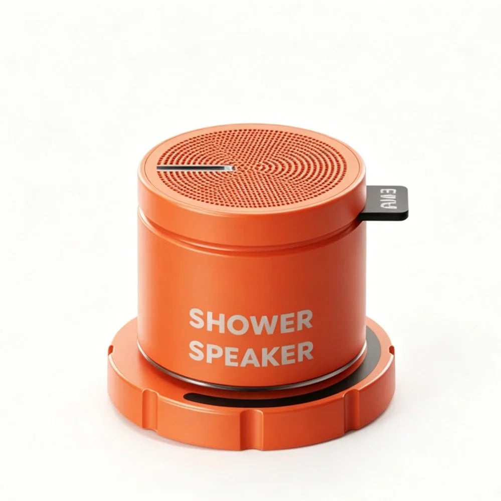 Magnetic Bluetooth Speaker IPX5Waterproof Mini Wireless 3W Stereo Bass Stainless Steel Portable Loudspeaker For Bathroom Outdoor