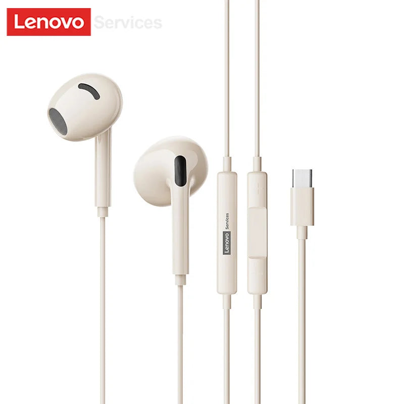 Lenovo YF02 Wired Gaming Headphones 3.5mm/Type-C For Mobile Phones Computers And More HiFi Sound Music Wired Earphones With Mic
