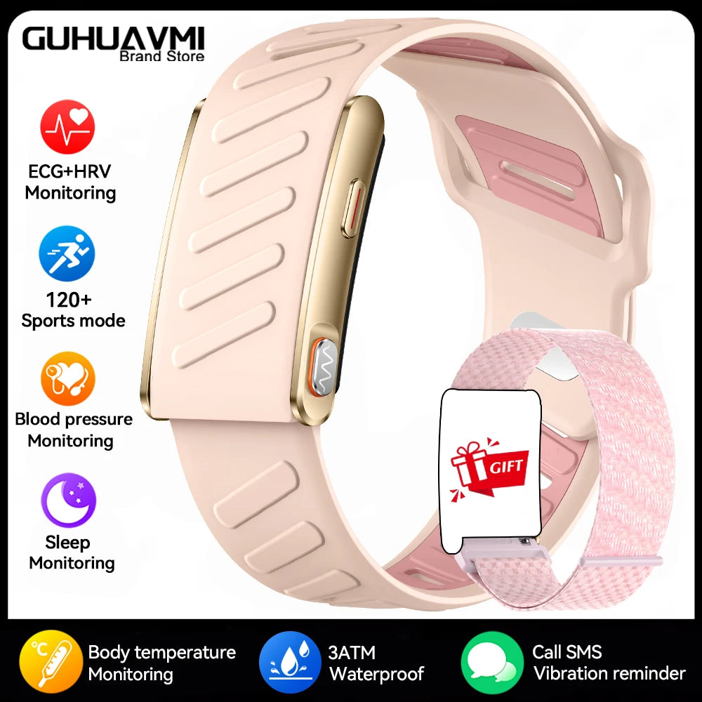 2026 New NO Screen Health Smart Bracelet ECG+PPG Blood Pressure Heart Rate Sleep Monitoring Pedometer Fitness tracker Smart Band
