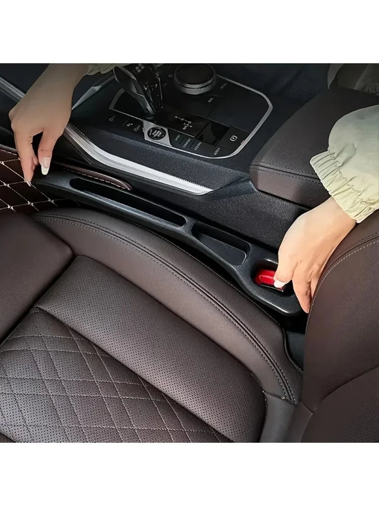 2Pcs Car Seat Gap Filler Seat Crevice Storage Box Bag Between Seats Console Organizer Decoration Interior Auto Accessories