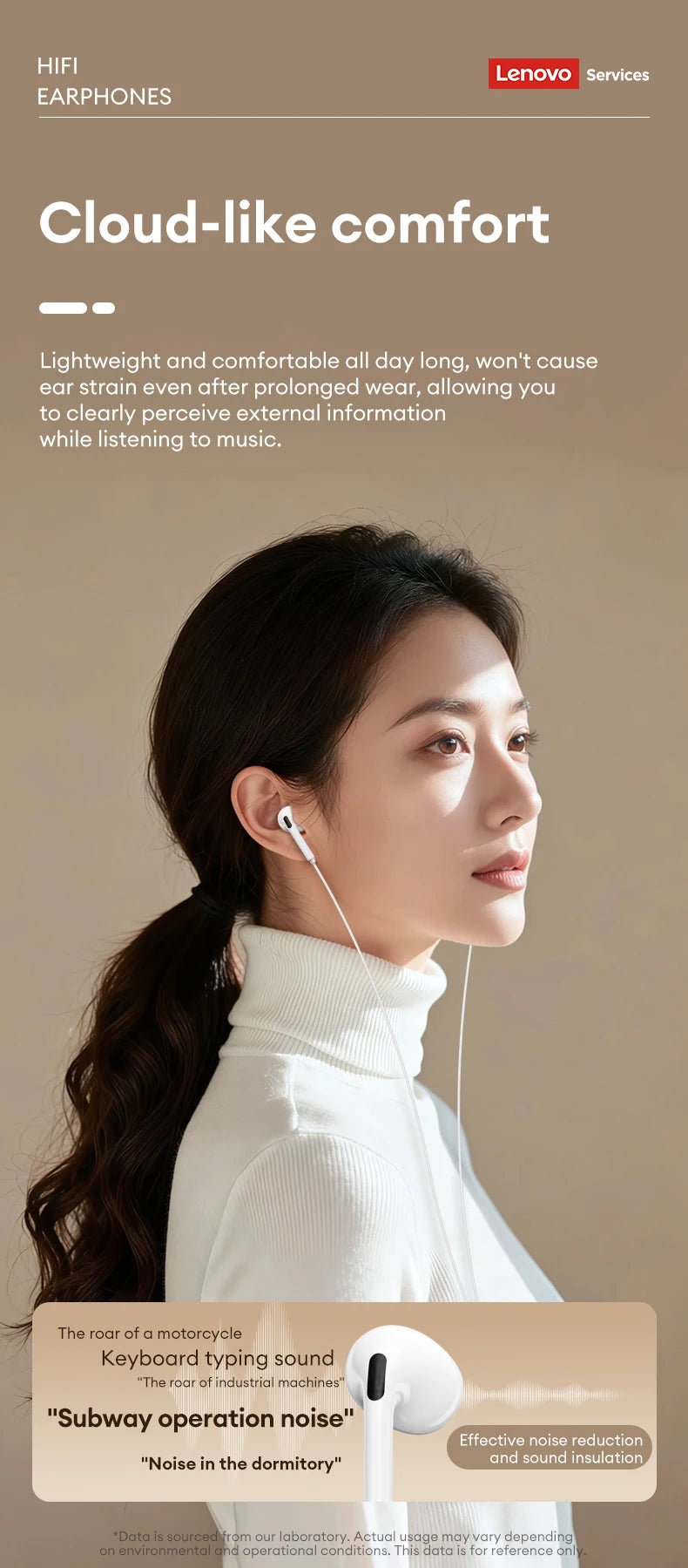 Lenovo YF02 Wired Gaming Headphones 3.5mm/Type-C For Mobile Phones Computers And More HiFi Sound Music Wired Earphones With Mic