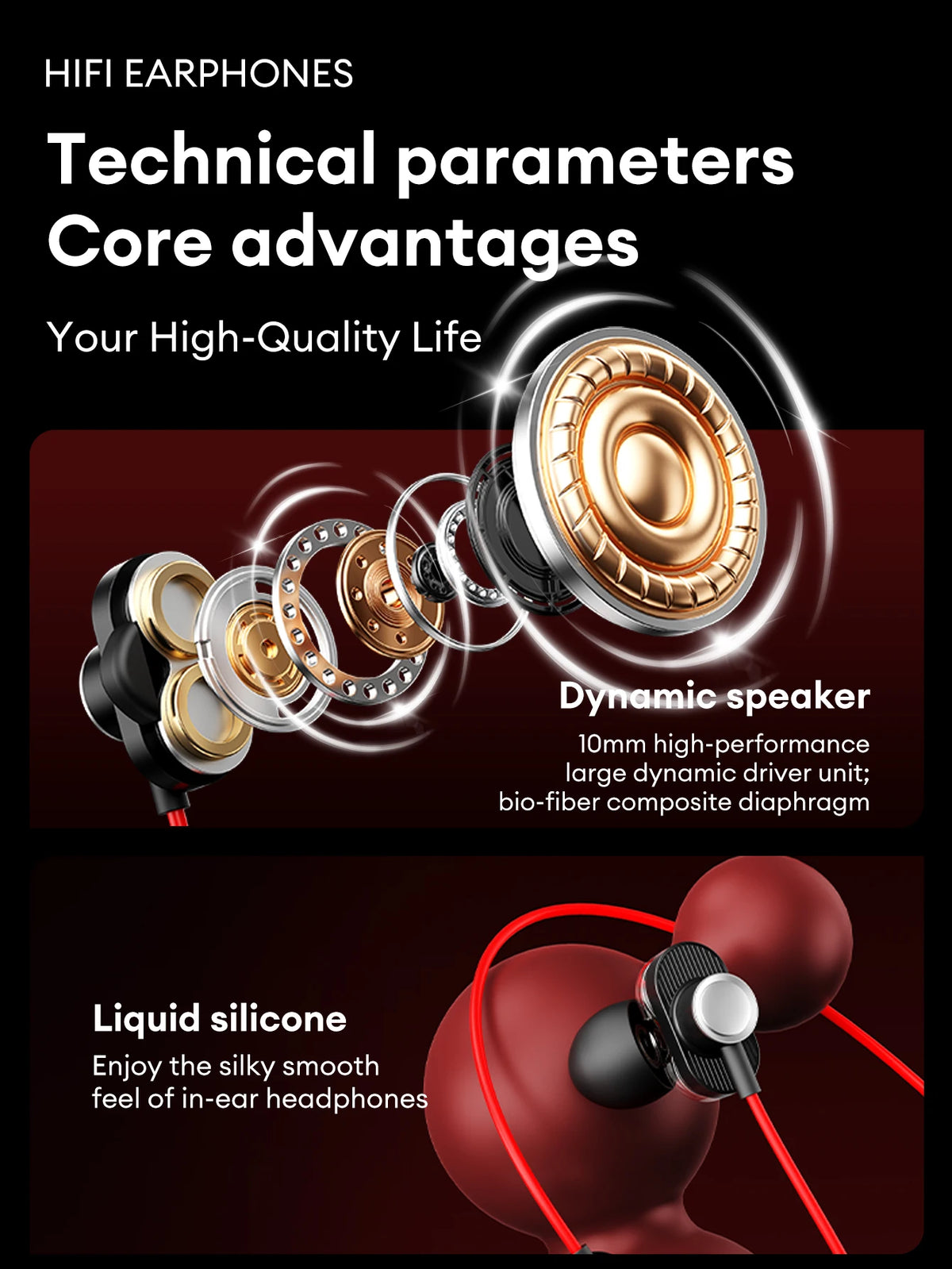 NEW Lenovo YF46 Wired Headphones In-Ear Gaming Earphones 3.5mm/Type-C Lightweight Earbuds With Mic For Mobile Phones Computers