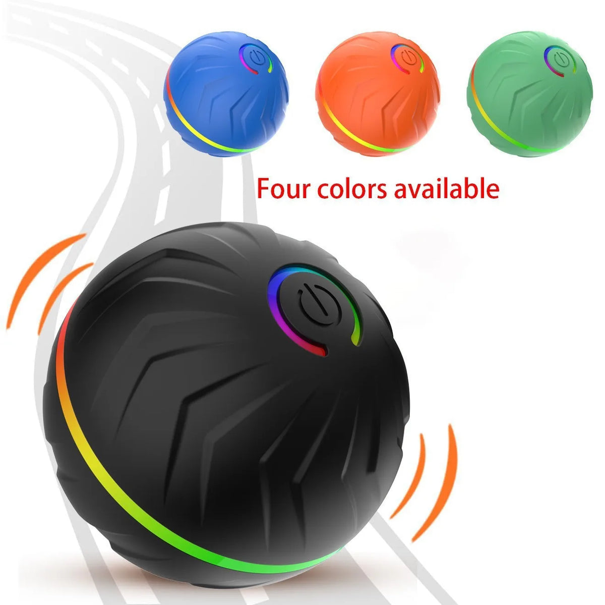 Interactive Smart Dogs Toys Balls - USB Automatic Moving Bouncing Ball for Puppy to Large Dog - Electronic Pets Ball Birthday Gi