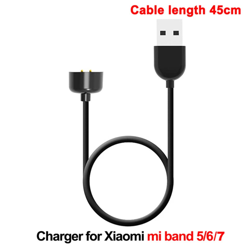 USB Magnetic Charger Wire For Xiaomi Mi Band 7 Pro Smart Watch Charging Cable For Xiaomi 6 5 4 3 2 Portable USB Charger Adapter