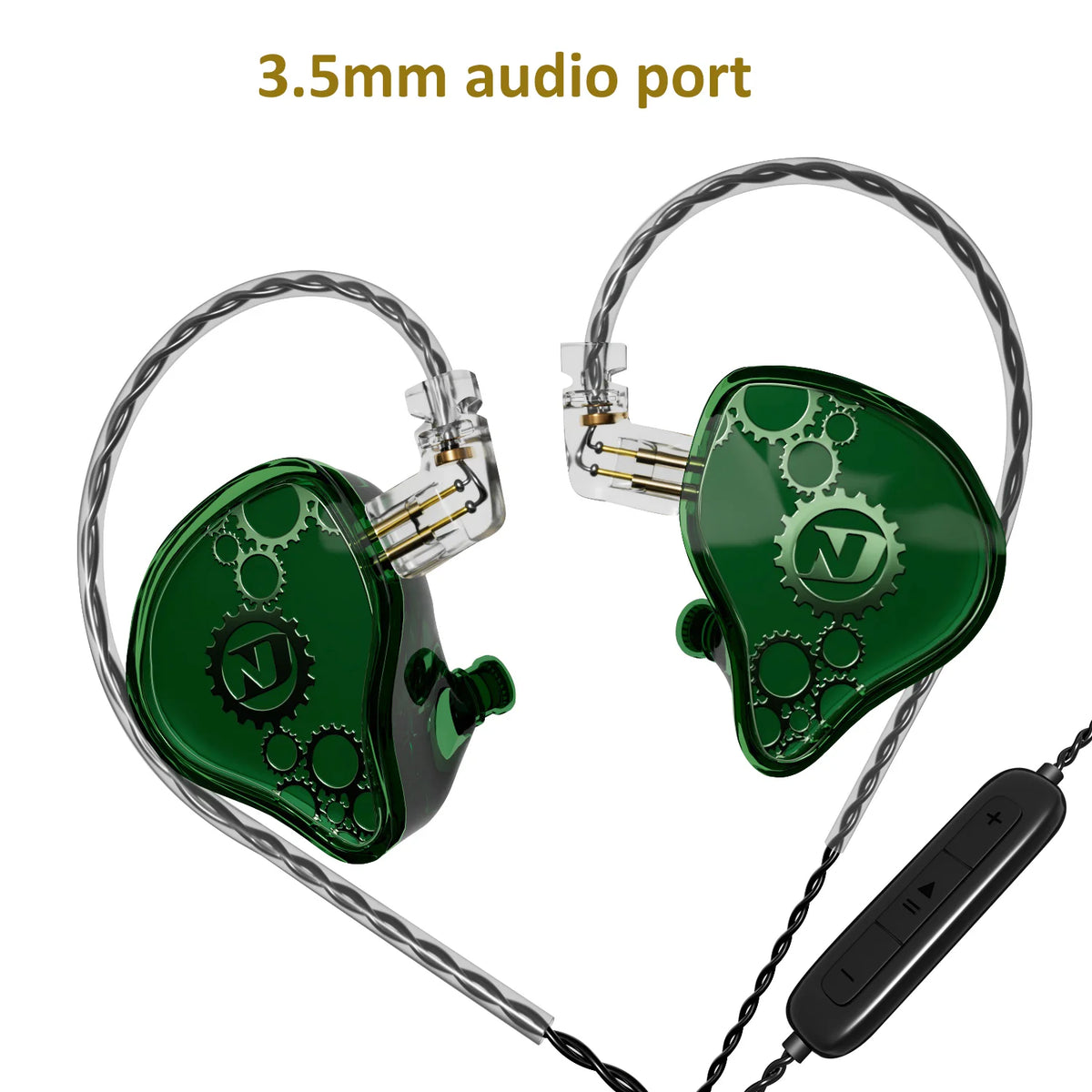 ND Venus Type C/3.5mm Wired Headphones Dynamic Drive HiFi Bass Stereo Music Earphones Noise Cancelling Game Headset For Phone PC