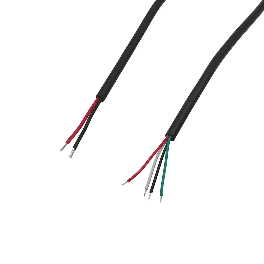 Micro USB Power Supply Cable 2 Pin 4 Pin Female Male Wire Jack Charger Charging Cord Extension Connector DIY Data Cable 0.3M 1M
