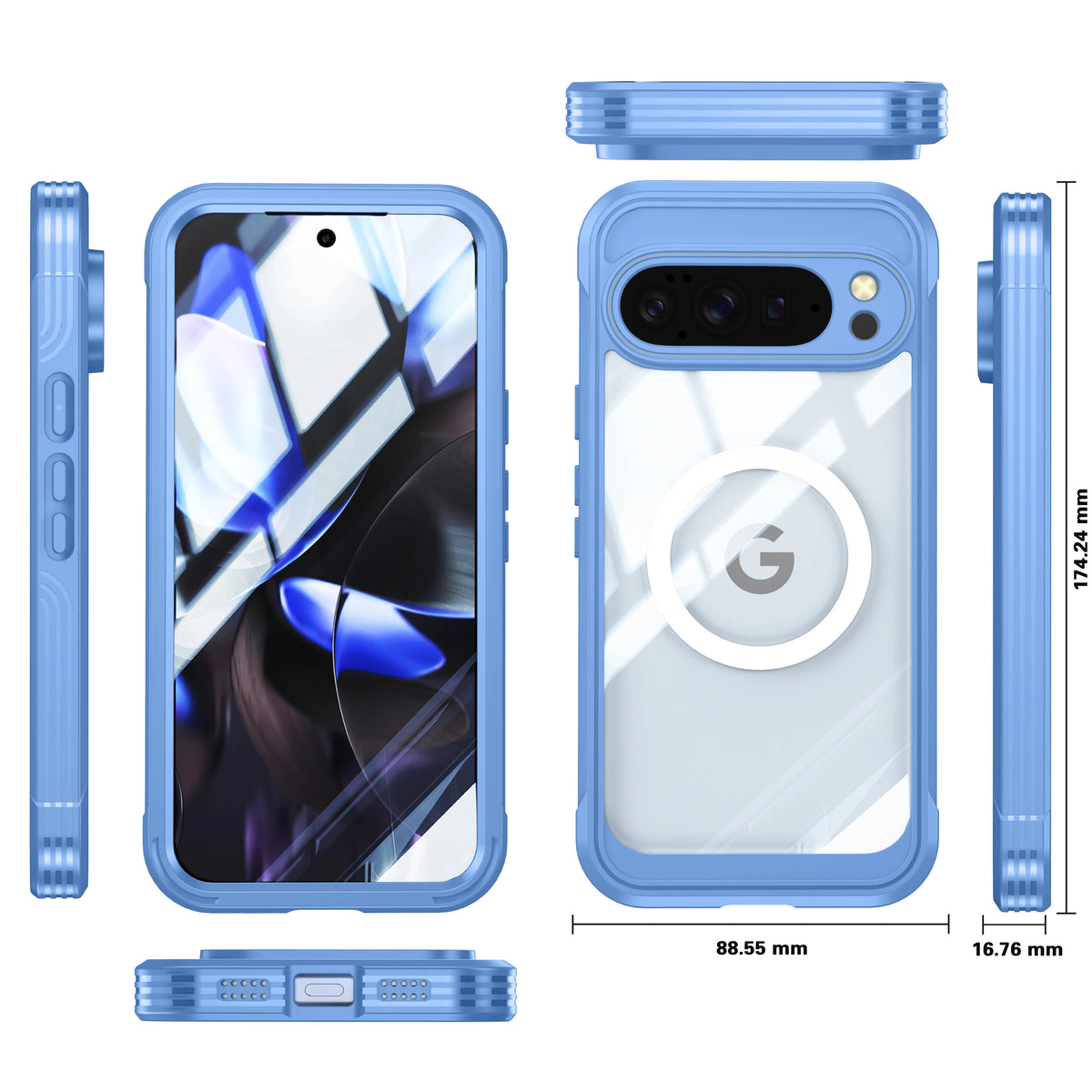 Shellbox Suitable for Google Pixel 10 Pro XL Pixel 8PRO/9A 9PRO XL All Inclusive Phone Case, Anti Drop, Armored Appearance