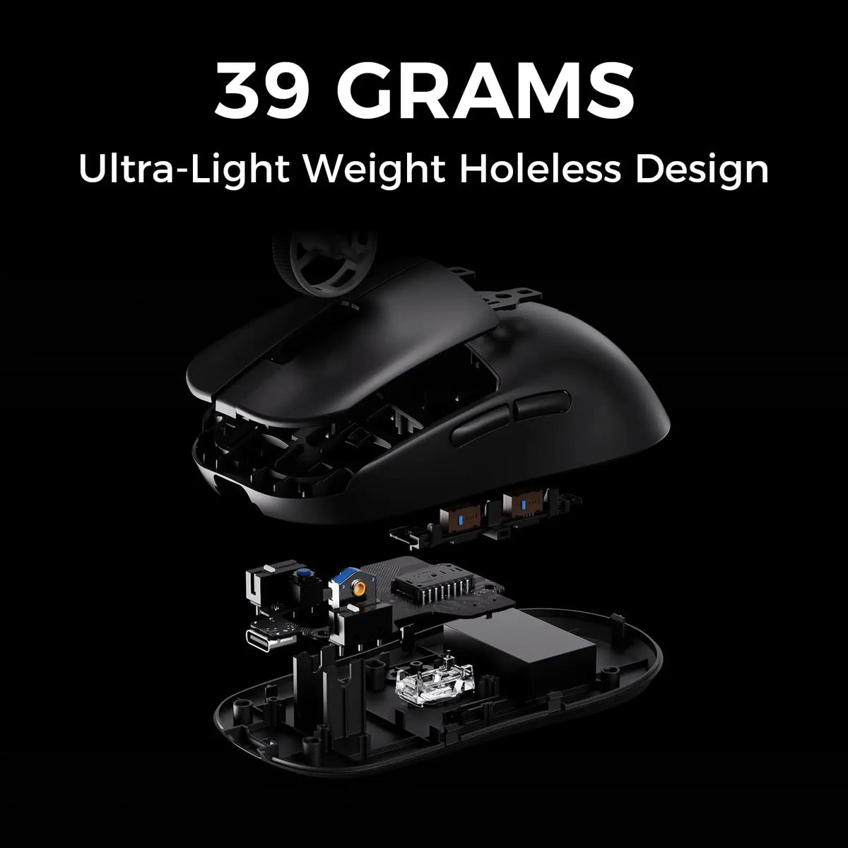 MCHOSE L7 Wireless Gaming Mouse L7 Ultra PAW3395 26K Sensor Dual 8K Polling 39g Ultra-Lightweight2.4GHz RF/BT/Wired Tri-Mode