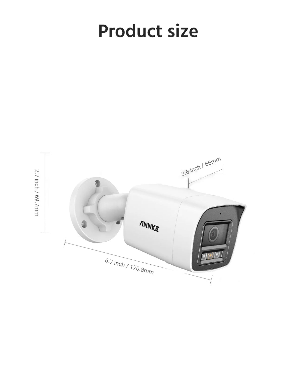 ANNKE 12MP 3K Outdoor Smart Dual Light PoE Security Camera Color IR Night Vision Built-in Microphone IP67 Smart Home H.265+