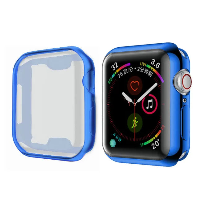 TPU Bumper Cover For Apple Watch Ultra 3 2 1 49mm 45mm 44mm 42mm 41mm 40mm 38mm Screen Protector Case For iWatch Serie 9 8 7 6 5