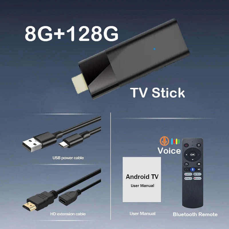 Android 16 TV Stick 4K Allwinner H313 Dual Wifi 2.4G/5.8G Quad Core HDR RAM 4GB ROM 32GB 64GB 128GB Home Theater Media Player