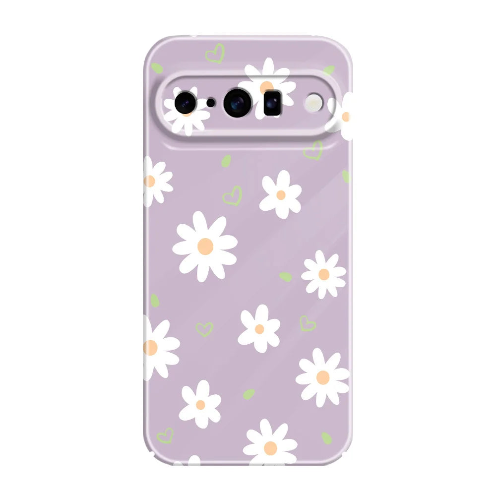 Tender Daisy Phone Case For Google Pixel 10 9 9A 8 8A 7 7A Pro XL 5G Film Hard Cover