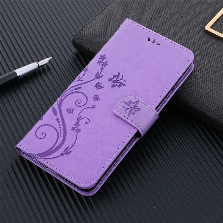 S8 S9 Plus S10 S20 FE S21 S22 S23 Ultra PU Leather Wallet Cover For Samsung Galaxy S23 FE S10 Plus Holder Flip Stand Phone Case