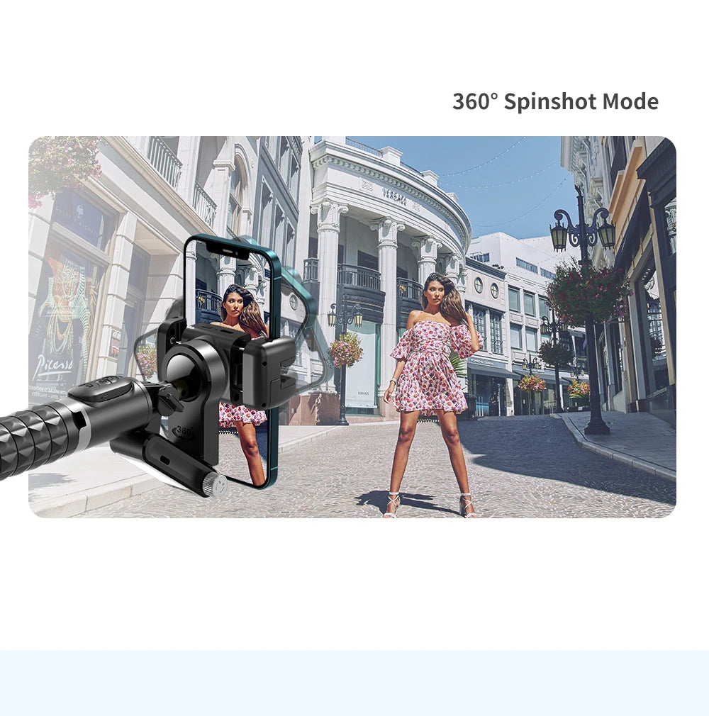 Selfie Stick Phone Gimbal Stabilizer For iPhone Android Action Camera Tripod Cellphone Mobile Cell Smartphone Handle Grip Video