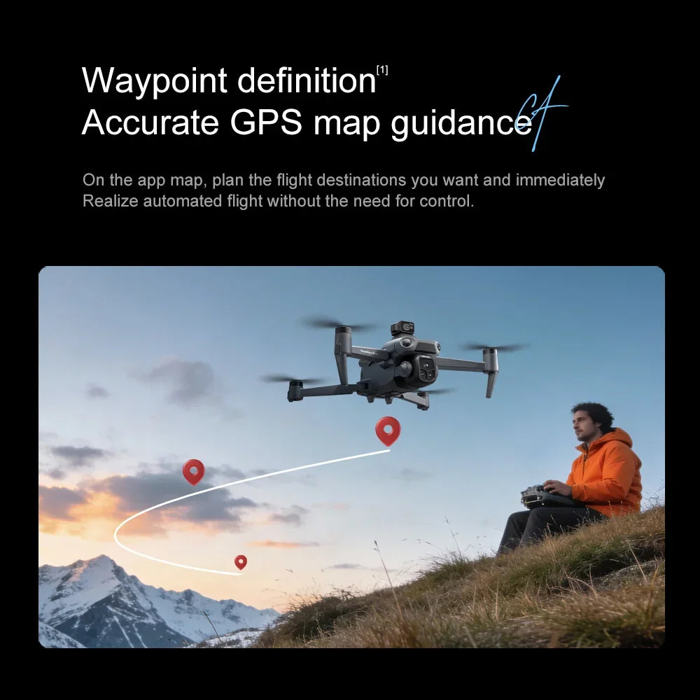 Original V918 Max GPS Foldable Drone 8K Dual Camera 360° Obstacle Avoidance Brushless 5G WiFi Screen Remote RC Quadcopter
