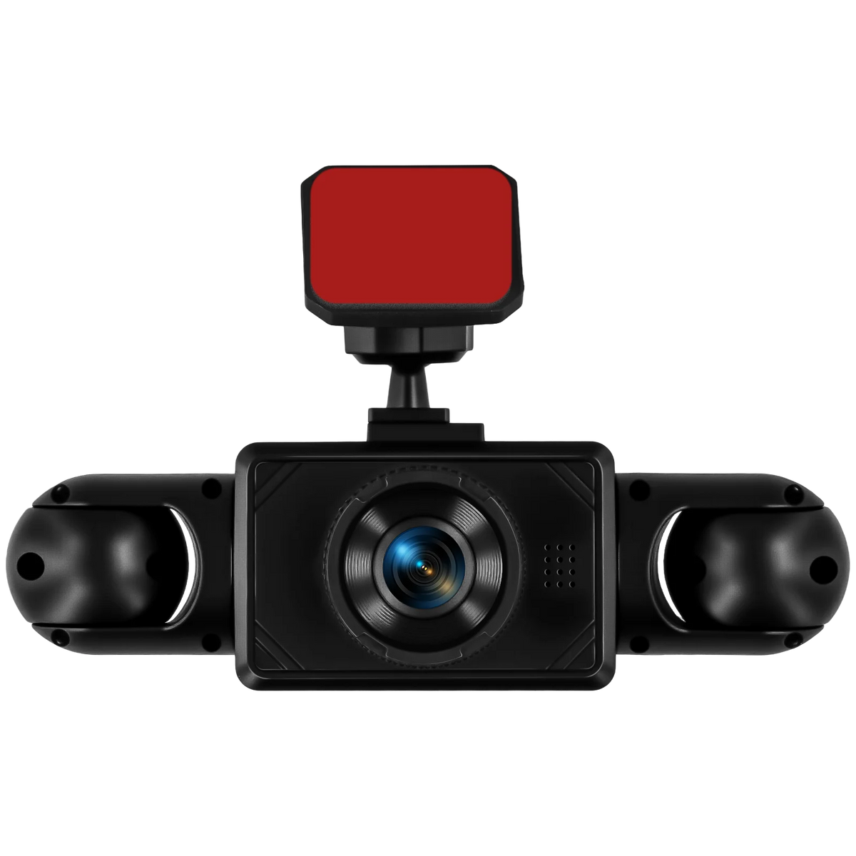 Podofo 2inch 1080P Car Dash Cam with Four High-Definition Cameras, Including 480P Left Interior, Right Interior, and Rear Cameras Loop Recording Add Hardwire Kit Car Accessories Black Box Driving Assistance Camera