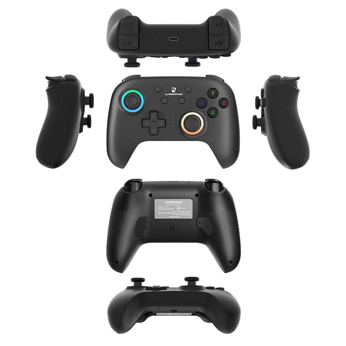Anbernic RG G01 / RG P01 Retro Games Controller Hall Effect Triggers XBOX Gamepad for PC Android IOS Steam Linux Supports Bluetooth 5.3/Wired/2.4G Wireless