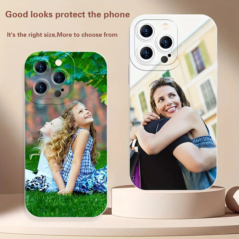 Customized transparent Soft Phone Case for iPhone 17 Air 16 15 14 13 12 11 Pro Max 7 8 Plus XS XR Personalized Design DIY Photo