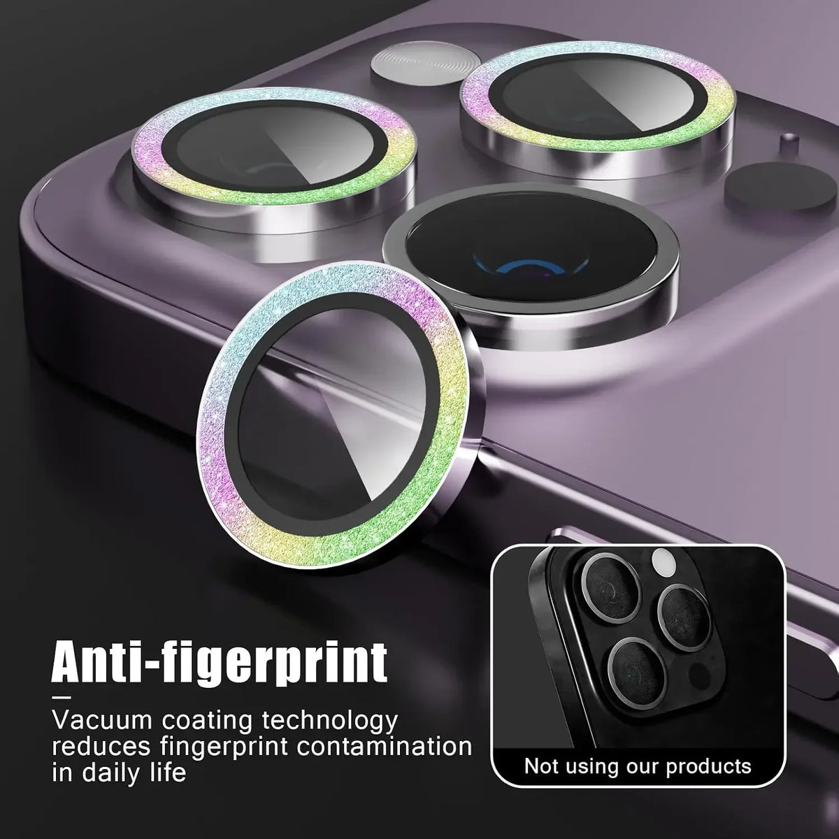 2-3Pcs HD Ultra-Clear 9H Tempered Glass Camera Lens Protector Compatible For IPhone 16 17 18 Pro Max Apple Duo Case Friendly
