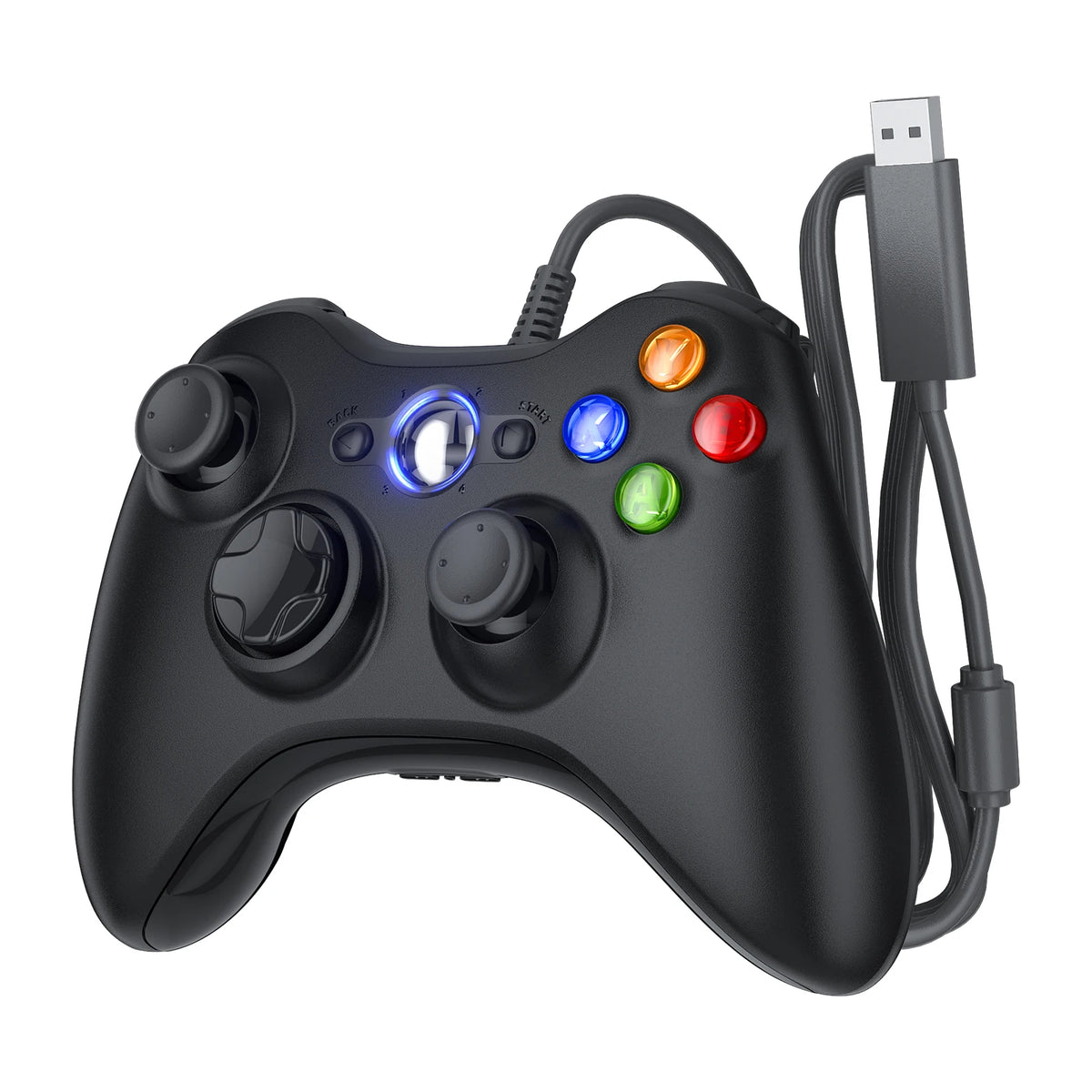 For Xbox 360 Slim/Lite/E/PC Controller,Wireless/Wired Game Remote Control 6-axis Gryo Dual Vibration Precision Joystick Gamepads