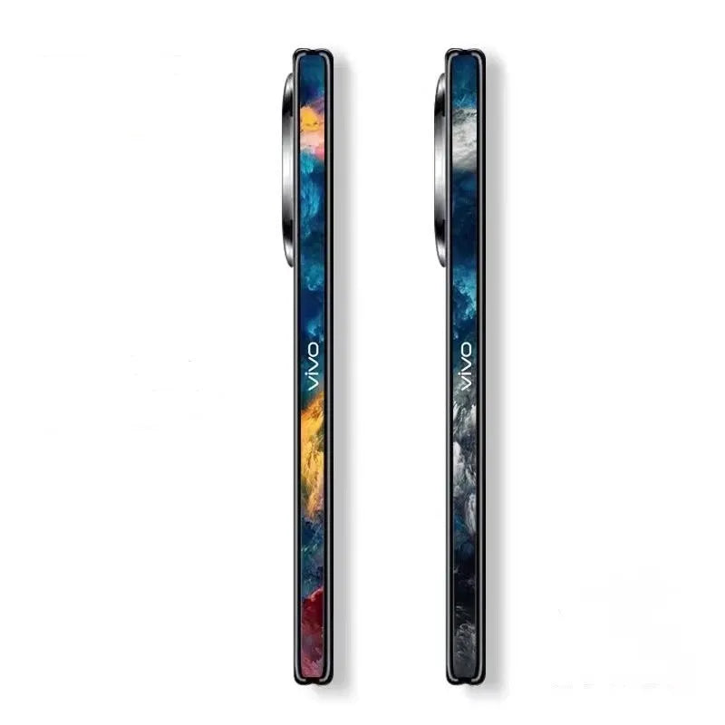 2PCS Pain Color Frosted Hinge Skin For VIVO X Fold2 X Fold3 Side Skin Hinge Protector Film Cover Wrap Sticker