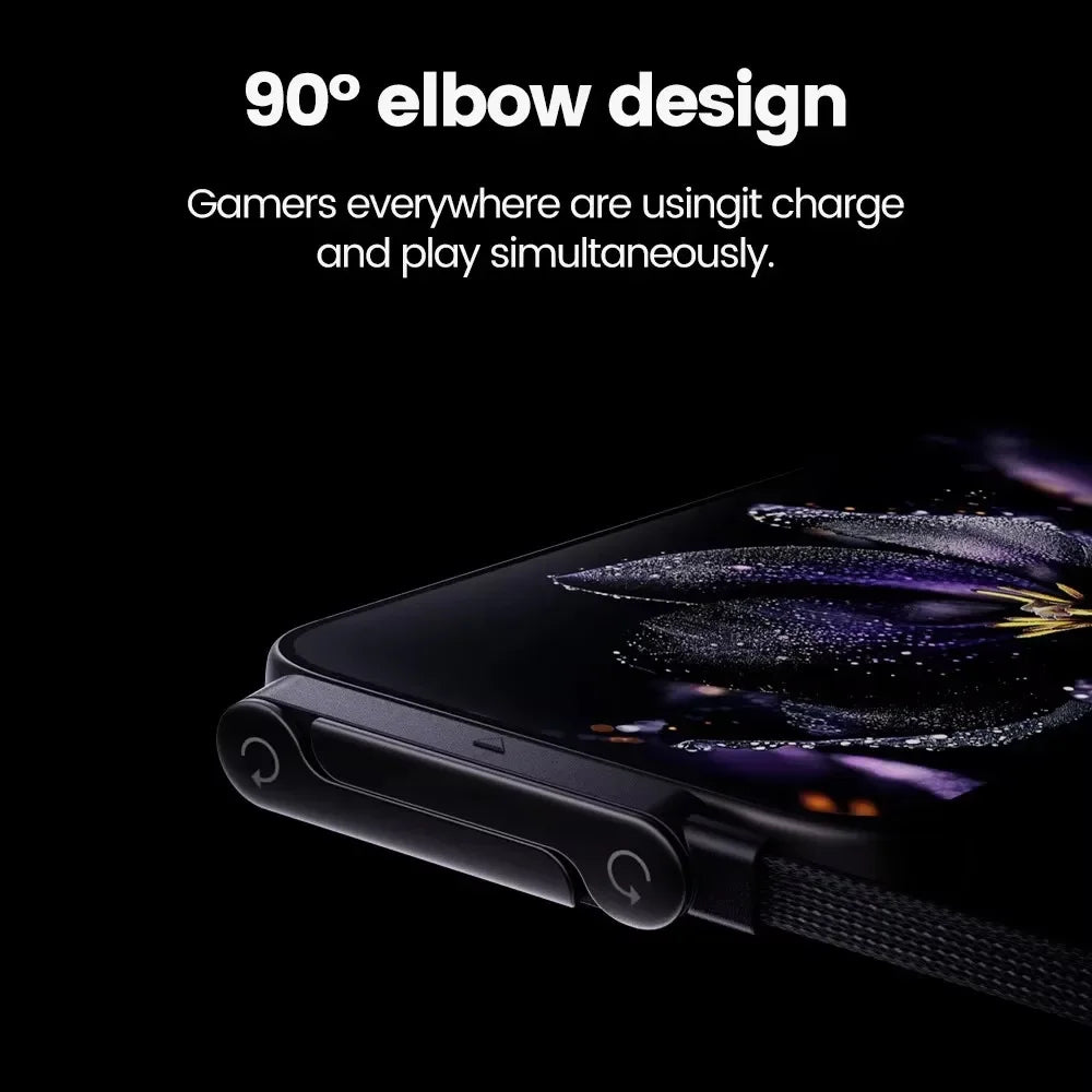 240W PD Fast Charging Type C to Type C Cable USB-C To Type-C Cable With Foldable Stand Phone Holder For HUAWEI iPhone 15 Xiaomi