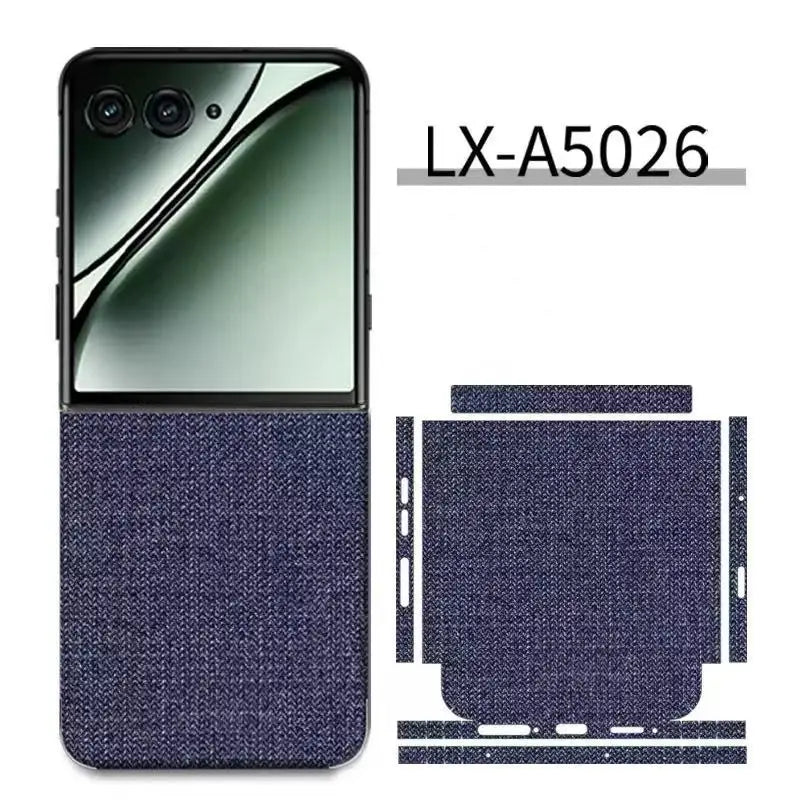Colorful Anti-Scratch Phone Skin For Motorola Razr60 40 50 Ultra Back + Hinge Decal Matte Film For Moto Razr 40 50 Decal Sticker
