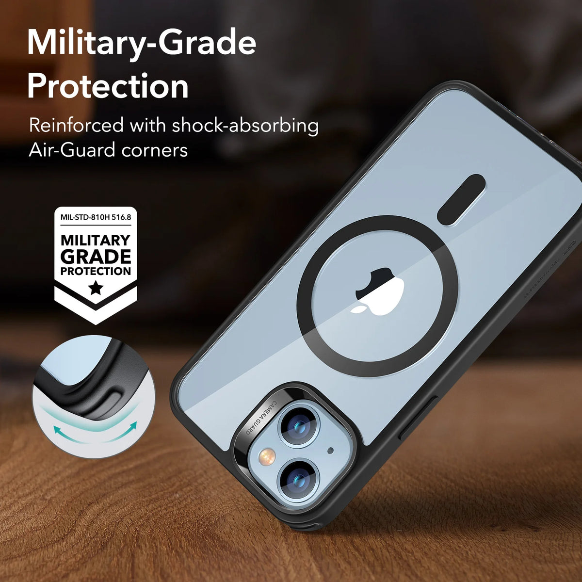 ESR for iPhone 16/15/14 Pro Max Magnetic Case for iPhone 16/15/14/13/16e Protective Case with HaloLock Powerful Back Cover