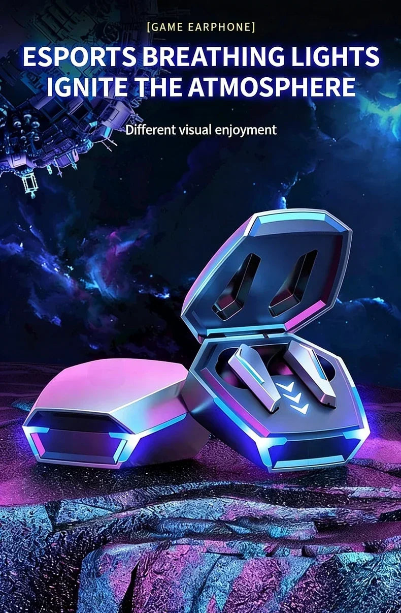 Waterproof TWS True Wireless Earbuds for Sports Gaming Built-in Balanced Armature Speaker Delivers Immersive HiFi Stereo Audio