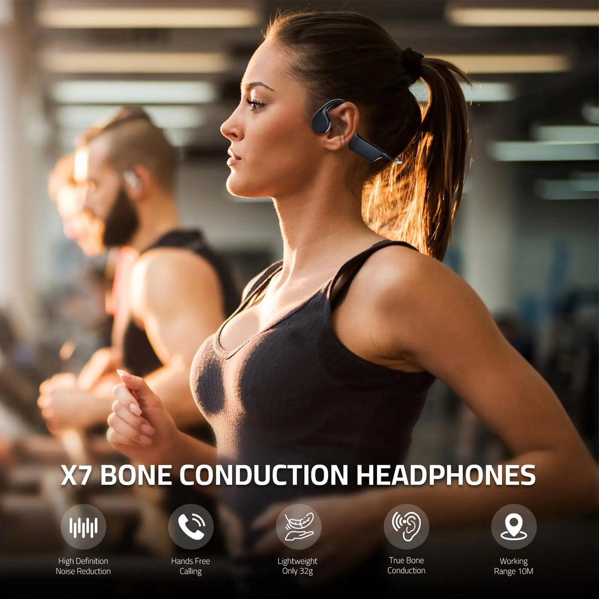 for Shokz Bone Conduction Bluetooth Headphones 32G Memory Sports for Run Waterproof Swimming Headsets for AfterShokz OpenSwim