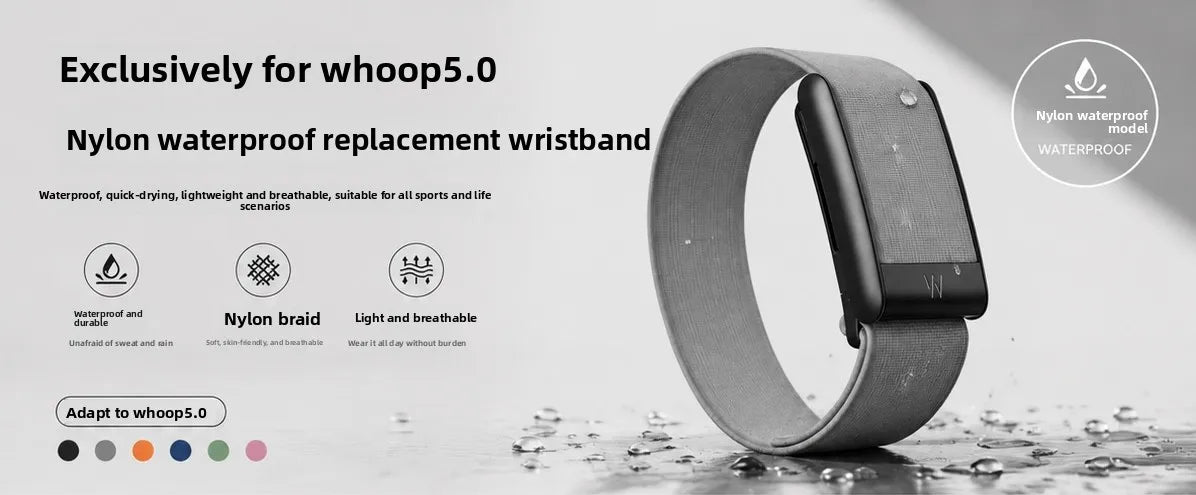 Whoop 5.0 MG Band Waterproof Nylon Woven Sport Strap PEAK LIFE Style Replacement Wristband Fitness Tracker Workout Accessories