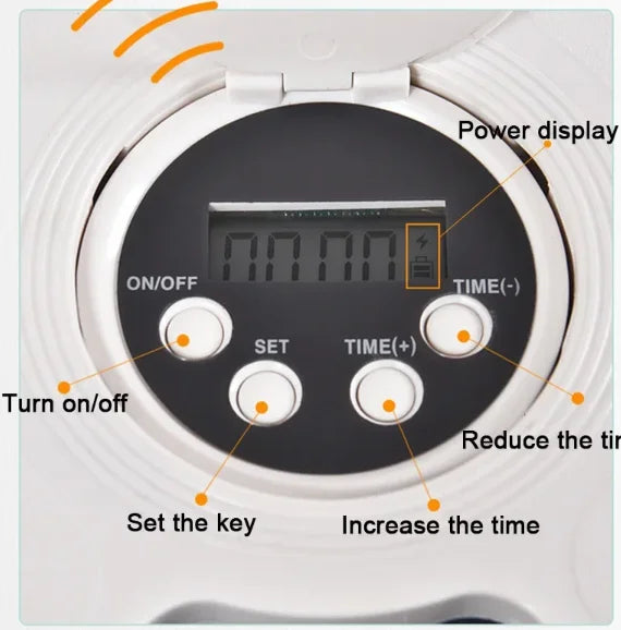 Pet Automatic Feeder Portion Control Digital Timer Detachable Dogs Cats Anti Slip 6 Meal Trays with Voice Dry Wet Food Feeding