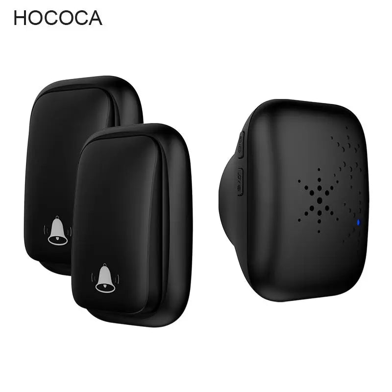 New Long-Range Self Powered Wireless Door Bell No Battery Waterproof 60 Ringtones Kinetic Doorbell EU US UK Plugs Optional