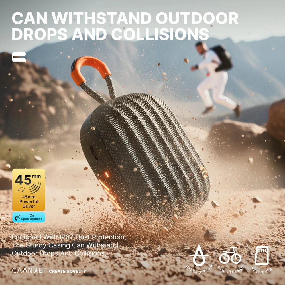CW23 Portable Bluetooth Speaker IPX7 Waterproof TWS Bike Handlebar Subwoofer For Bicycle Scooter Outdoor Cycling Hot Sale