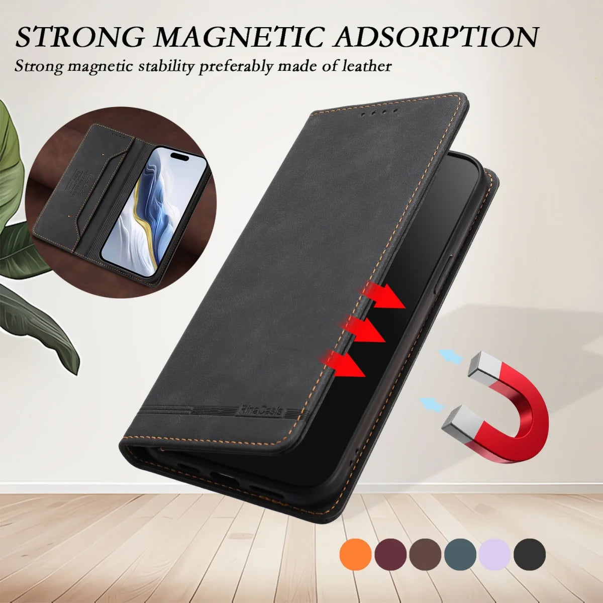 Flip Leather Case for Motorola Moto G86 G56 G06 G15 G54 G24 Power G86 G06 G85 G75 G55 G45 G35 G15 G05 Card Wallet Phone Cover