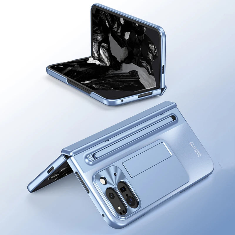 For Google Pixel 10 9 11 Pro Fold Case With Hinge Protection & Stylus Pen & Foldable Bracket & Screen Protector PhoneCover Shell