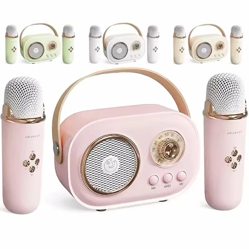 Karaoke Portable Wireless Bluetooth Speaker With Microphone Machine Radio FM Caixa De Som Mini Sound Box Music Small Column Mp3