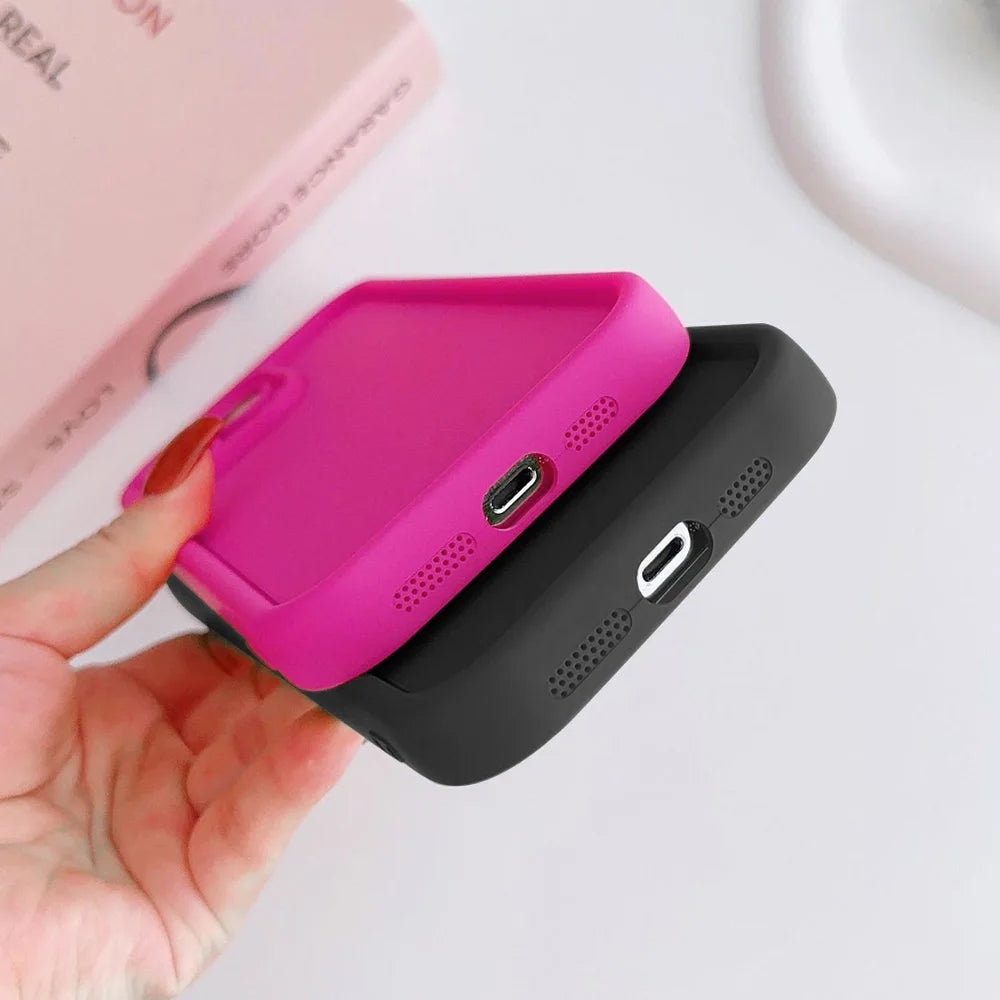 Soft Silicone Case For iPhone 17 16 15 14 11 13 12 Pro Max 17 Air 16e Mini Shockproof PhoneCover For iPhone X XR XS Max 7 8 Plus