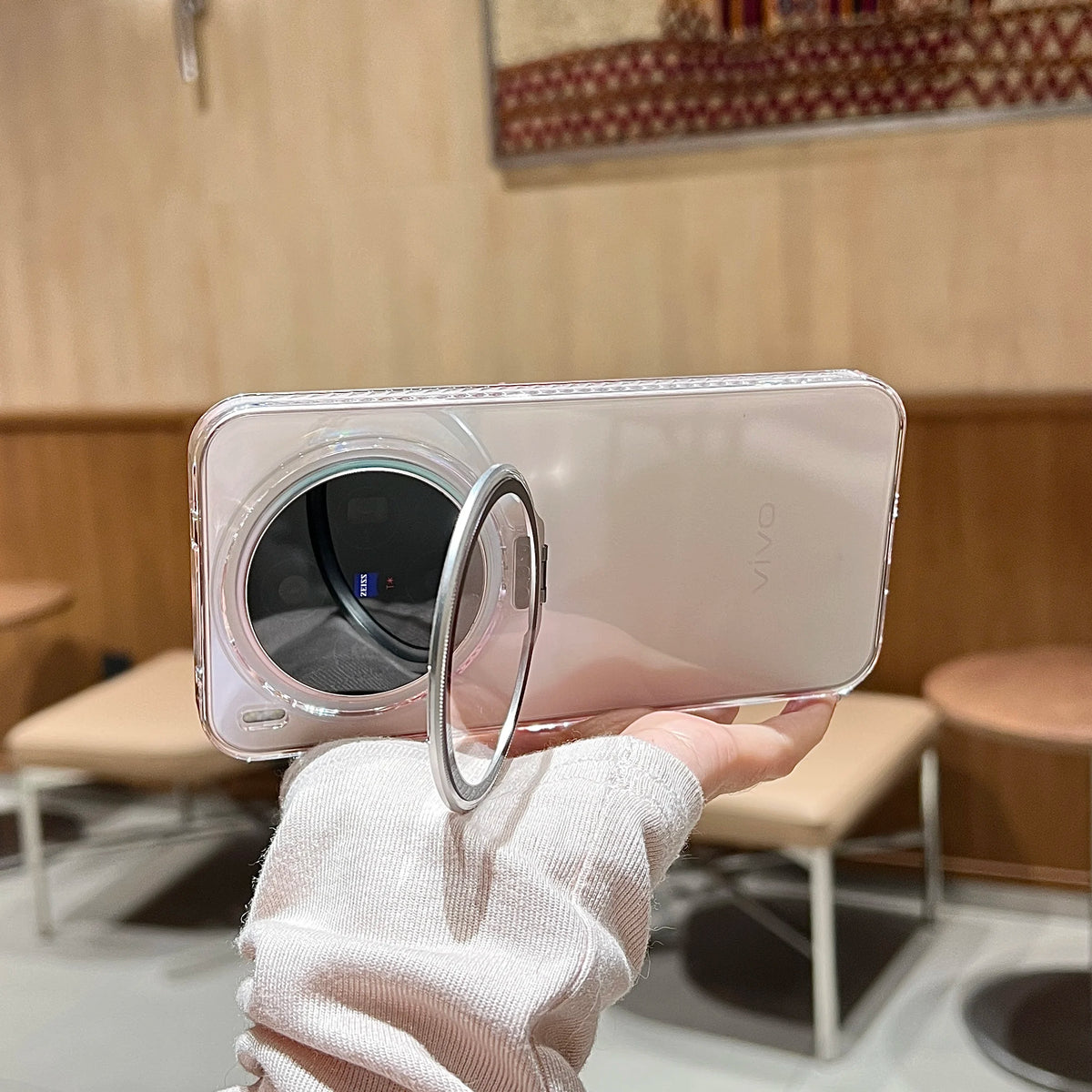 For VIVO X300 Ultra X300 Pro Case Acrylic Skin-friendly Transparent Lens Holder PC Cover For VIVO X300S Shockproof Funda