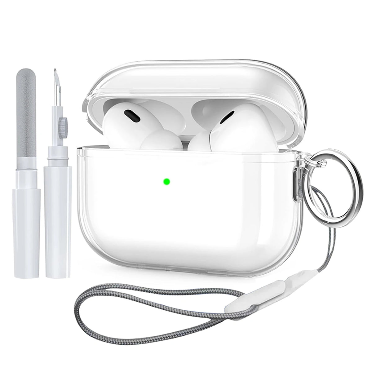 for 2025 AirPods Pro 3 Case with Cleaning Kit Protective Case for AirPods Pro 3rd Generation Case AirPod Pro 3 Case Accessories