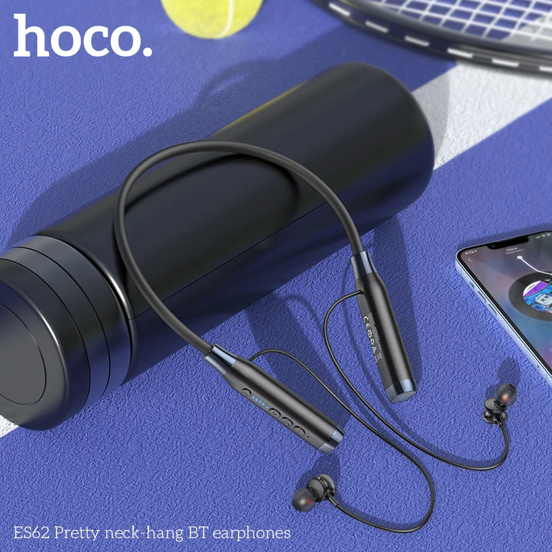 HOCO ES62 Neckband Earphones Bluetooth 5.3 Sport Headsets Support TF Card Playback 120 Hours Long Battery Life For Mobile Phone