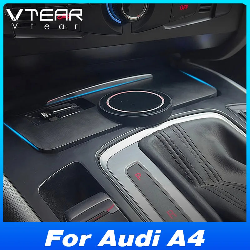 For Audi A4 B8/A5/RS4/RS5 2008-2015 Magnetic Car Wireless Charger with Expansion Cable Fast Cellphone Charging Adapter Parts