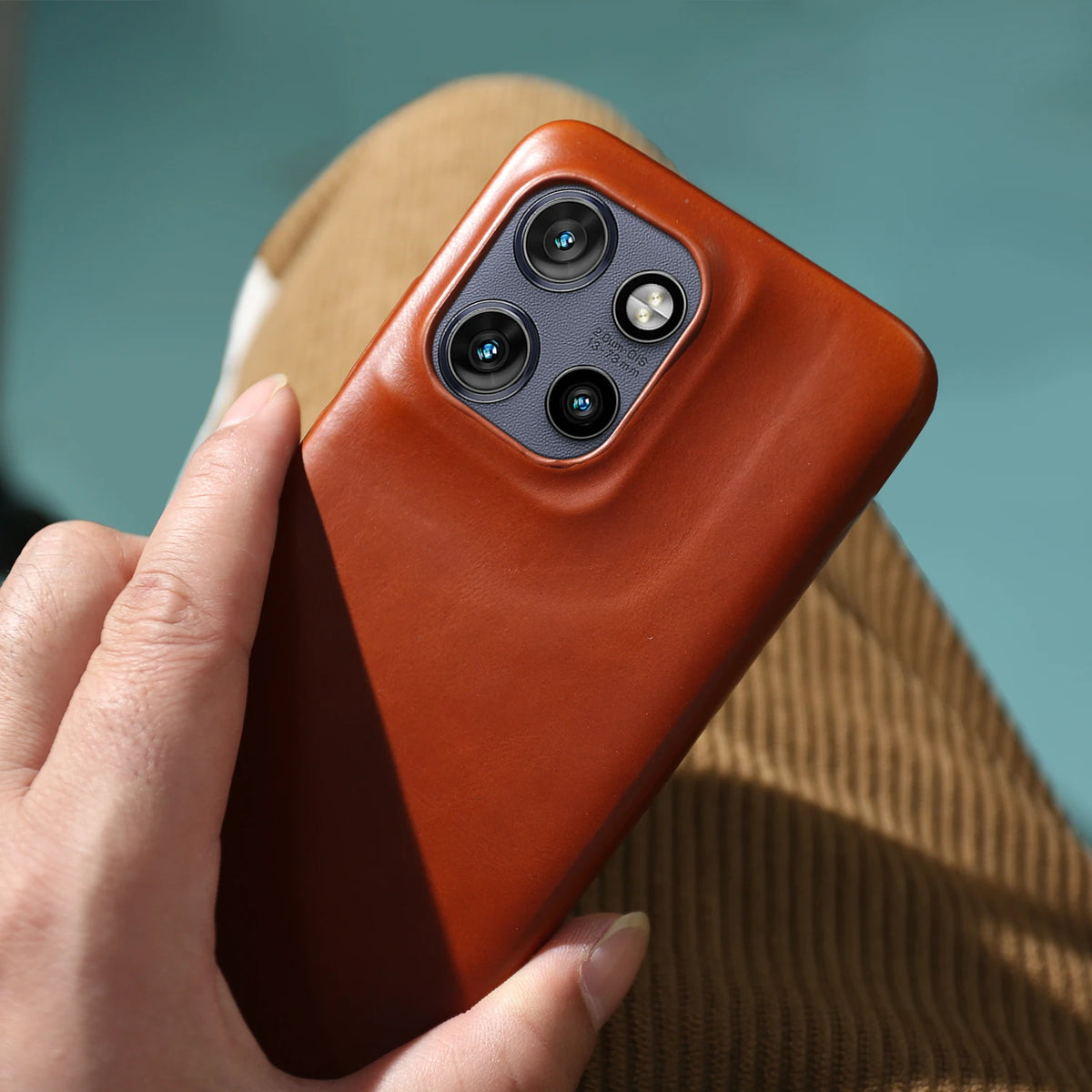 Luxury Oil Wax Genuine Leather Back Cover Case for Motorola G45 G85 Edge 50 Pro Fusion S50 Neo X50 Ultra Phone Case Coque Fundas