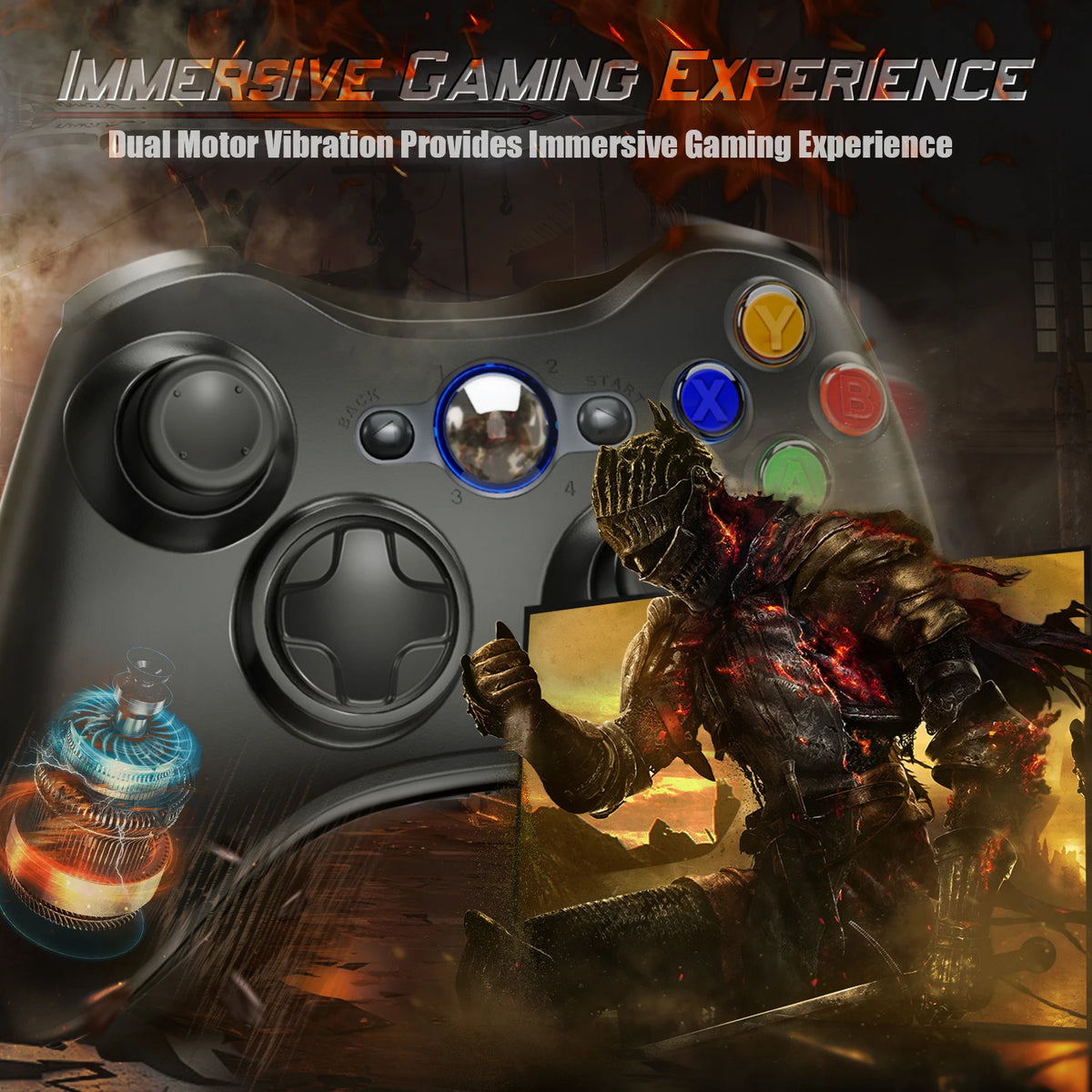 Wireless For Xbox 360 Controller Xbox 360 Slim/Elite/Winodow/PC Video Game Gamepad 6axis Joystick Dual Vibration 2.4G Gaming