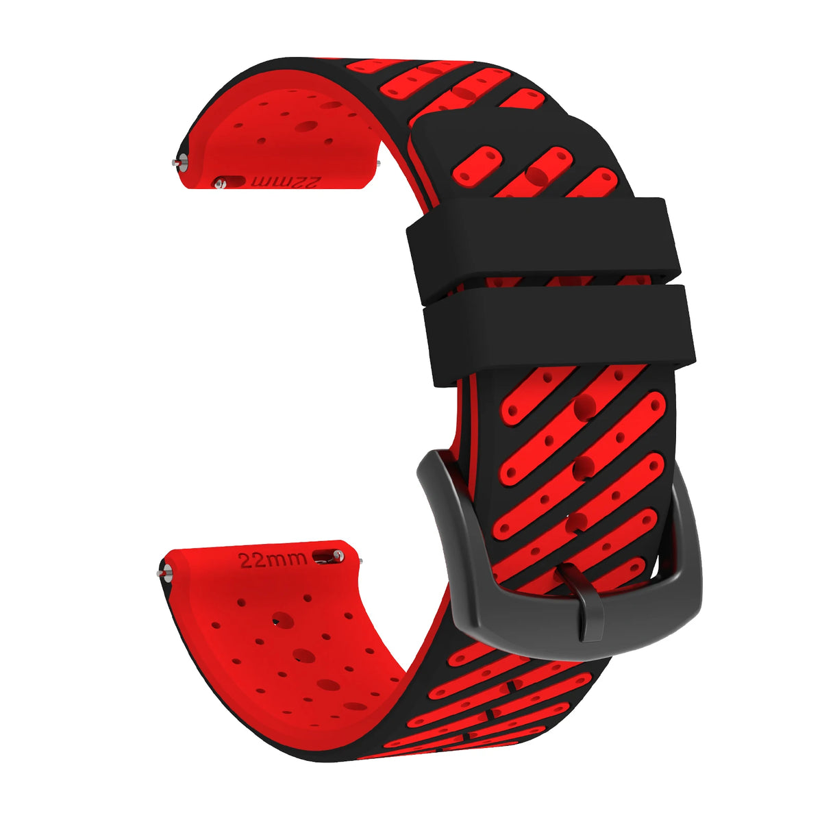 22mm Quick Release Two Tone Silicone Watch Strap For Garmin Forerunner 570 47mm 265 255 Music/Venu 3 2 45mm Sport Band Bracelet