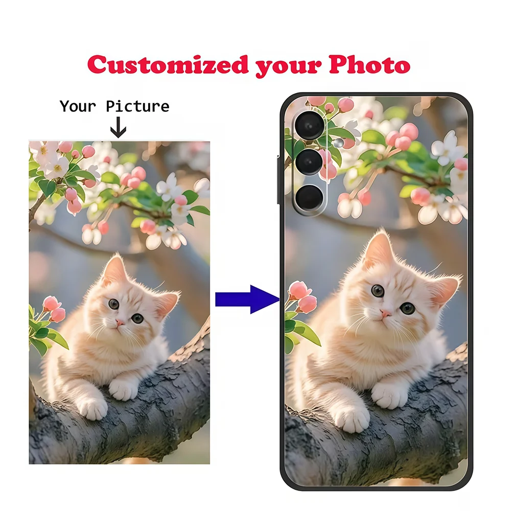 Customized Case For Samsung Galaxy S26 S25 S24 S23 S22 S21 S20 Plus FE Ultra A52 A53 A54 S10 Note 20 10 Personaliz Picture Cover