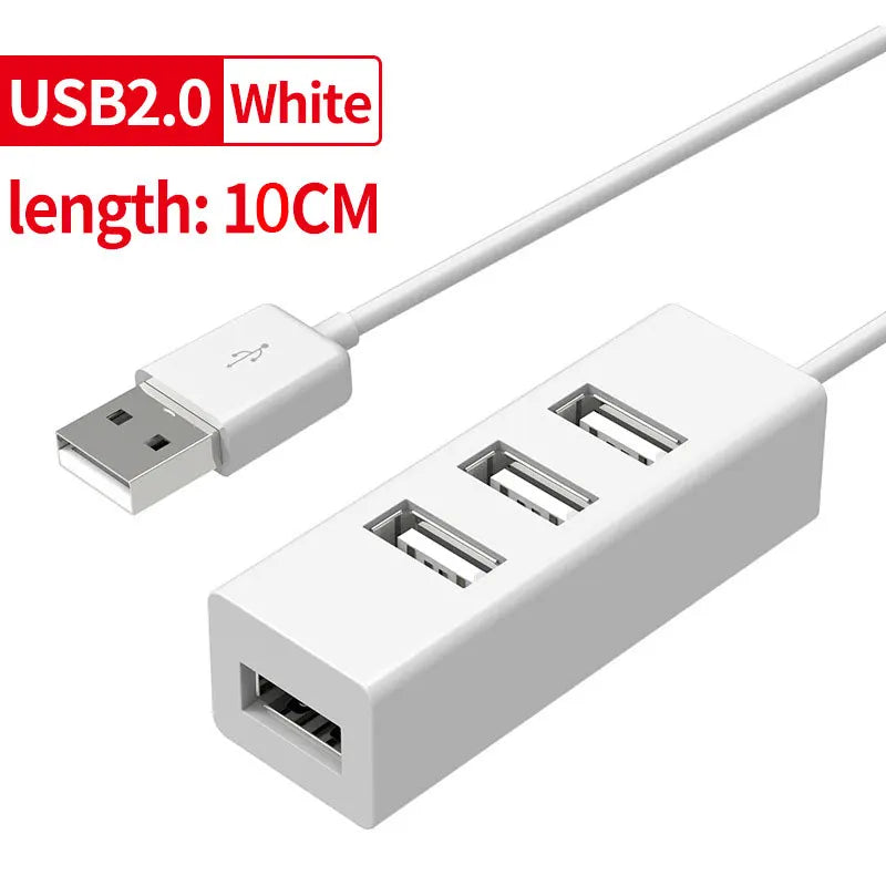 USB 2.0 Hub USB Hub 2.0 Multi USB Splitter Hub Use Power Adapter 4 Port Multiple Expander Mini USB 2.0 Hub