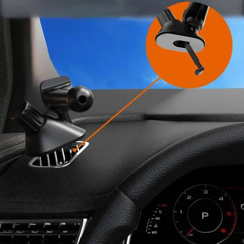 Car Phone Holder 17mm Ball Head Universal Air Vent Clip Mount Base for Smartphone GPS Support Accessories in Vehicles