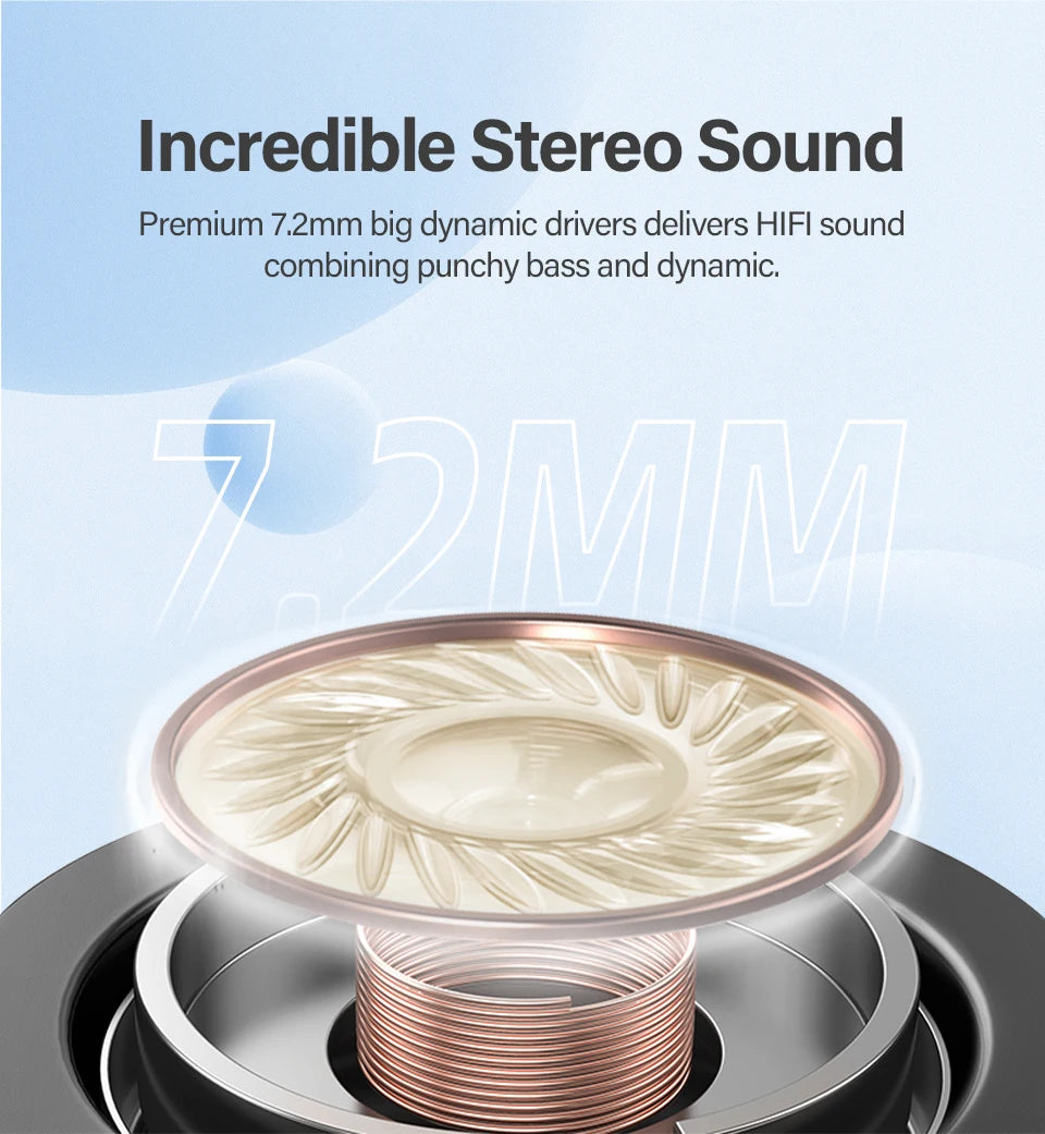 QCY T13 Wireless Smart Headphone BT5.1 TWS Earphone 4 Mic ENC HD Call Headset Touch Control Earbuds Long Standby 40H