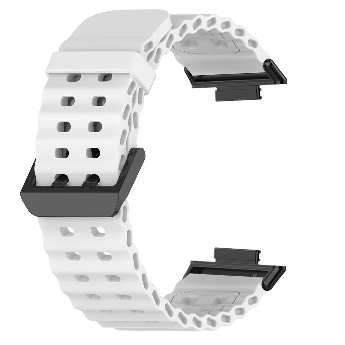 Soft Silicone Strap for Redmi Watch 6 5 4 Sports Two Tone Wristband for Xiaomi Mi Band 8 9 Pro Adjustable Rubber Wristband
